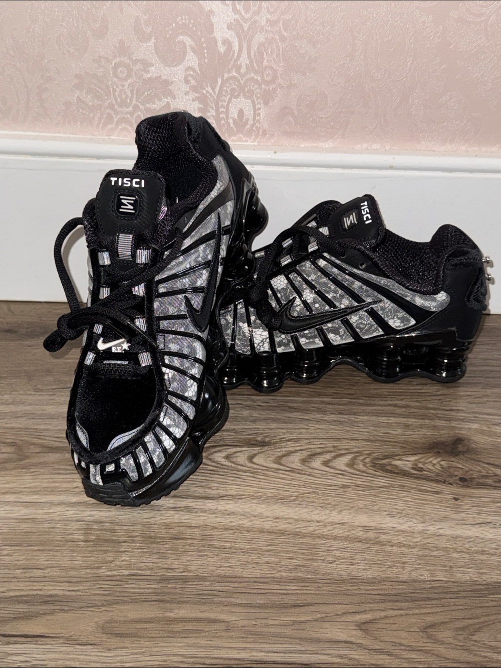 Nike Shok TL SP 3 by Riccardo Tisci Women’s Black Silver Athletic Sneakers